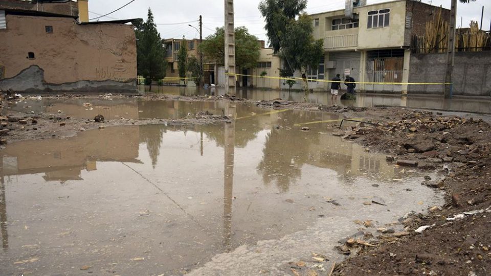 سیلاب و آبگرفتگی معابر شهر کرمان