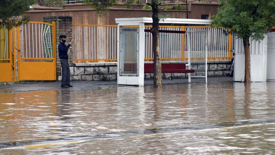 سیلاب و آبگرفتگی معابر شهر کرمان