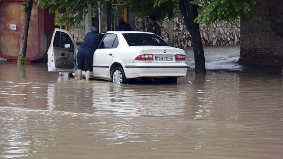 سیلاب و آبگرفتگی معابر شهر کرمان