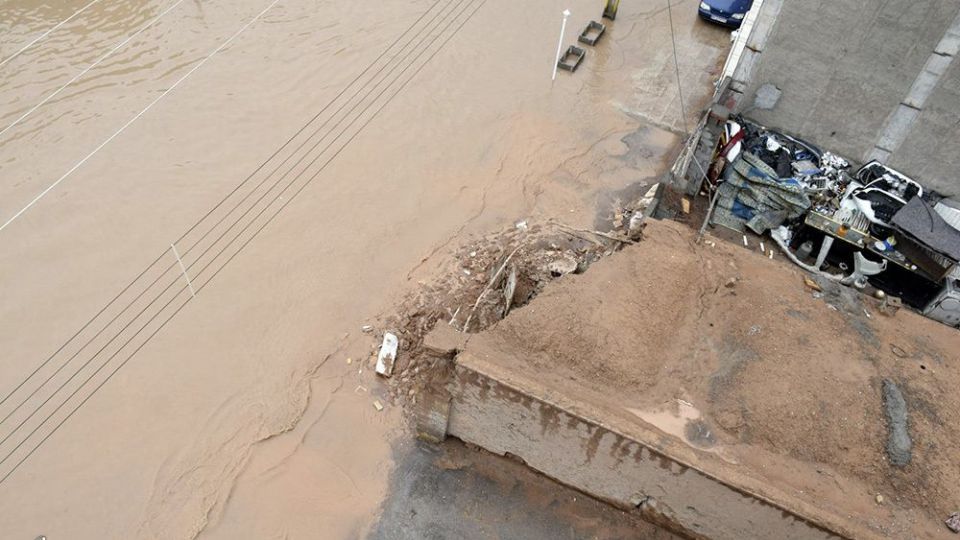 سیلاب و آبگرفتگی معابر شهر کرمان