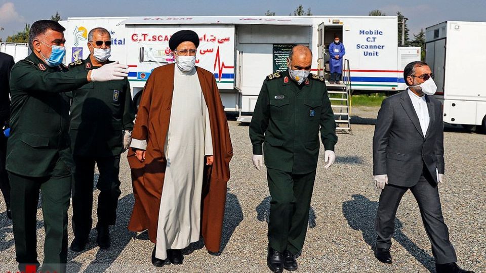 بازدید رئیس قوه قضاییه از رزمایش سراسری دفاع بیولوژیک نیروی زمینی سپاه