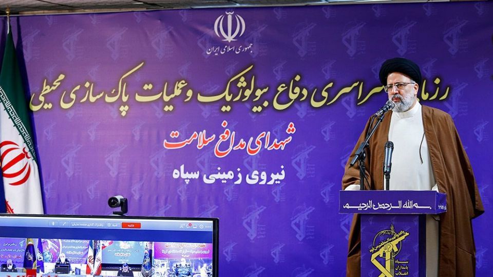 بازدید رئیس قوه قضاییه از رزمایش سراسری دفاع بیولوژیک نیروی زمینی سپاه