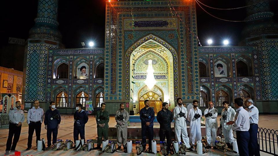 ضدعفونی حرم امامزاده صالح (ع) 