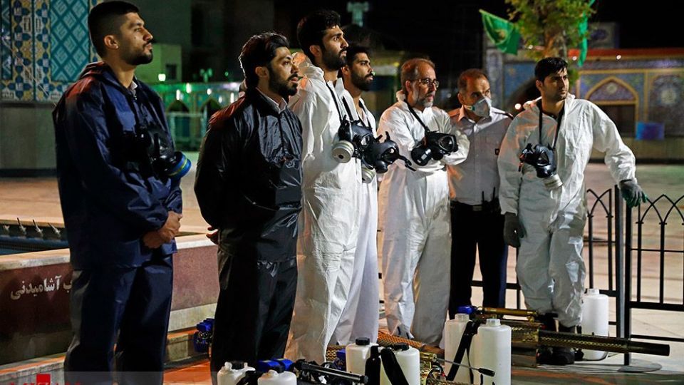 ضدعفونی حرم امامزاده صالح (ع) 