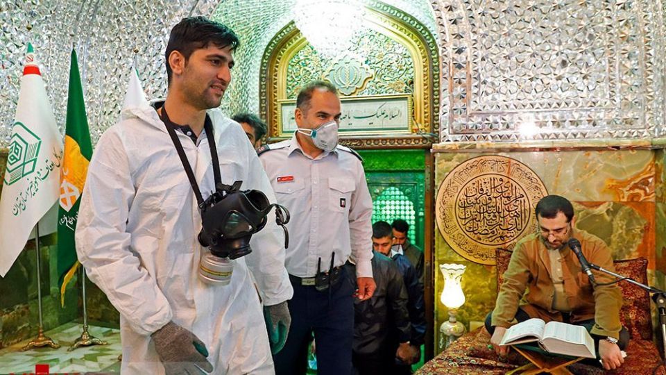 ضدعفونی حرم امامزاده صالح (ع) 