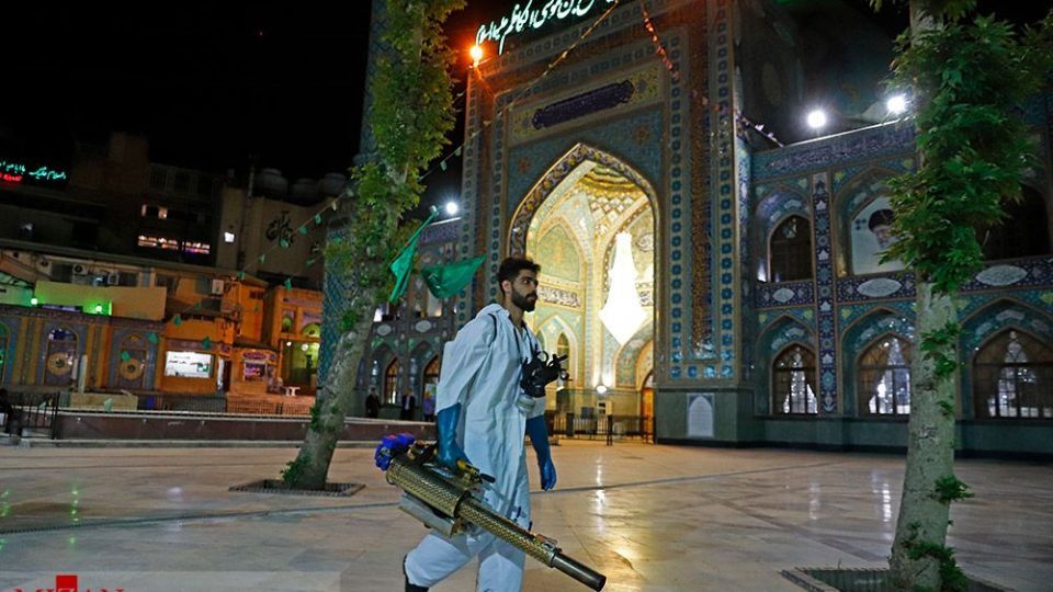 ضدعفونی حرم امامزاده صالح (ع) 