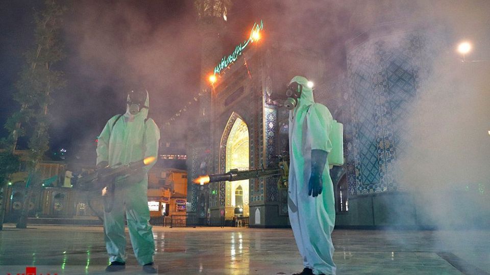 ضدعفونی حرم امامزاده صالح (ع) 