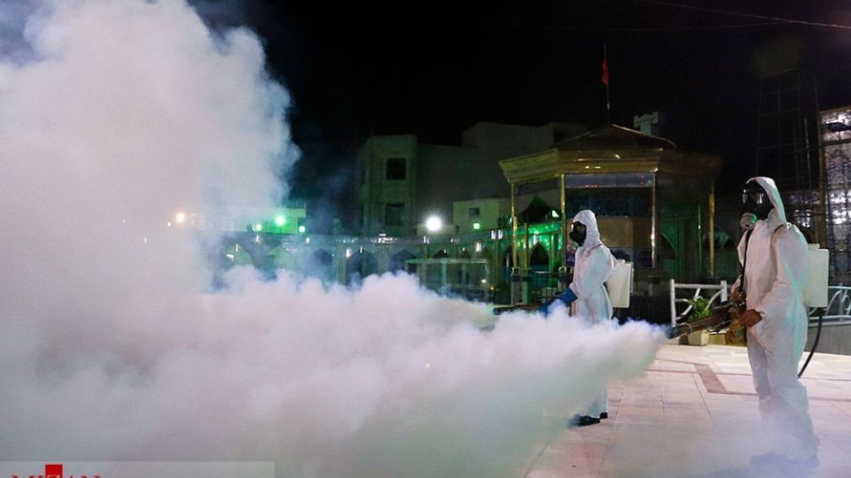 ضدعفونی حرم امامزاده صالح (ع) 