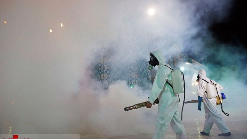 ضدعفونی حرم امامزاده صالح (ع) 