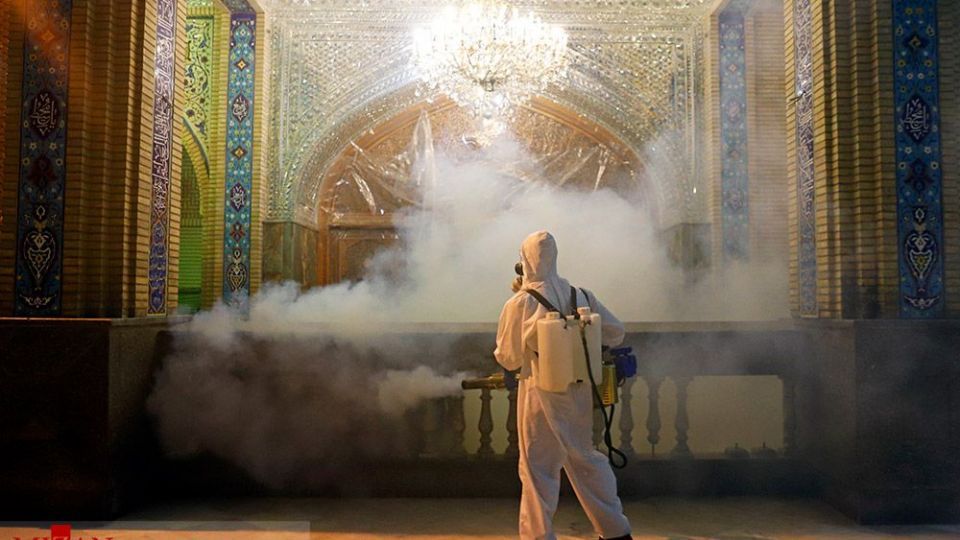 ضدعفونی حرم امامزاده صالح (ع) 