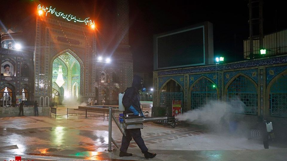 ضدعفونی حرم امامزاده صالح (ع) 