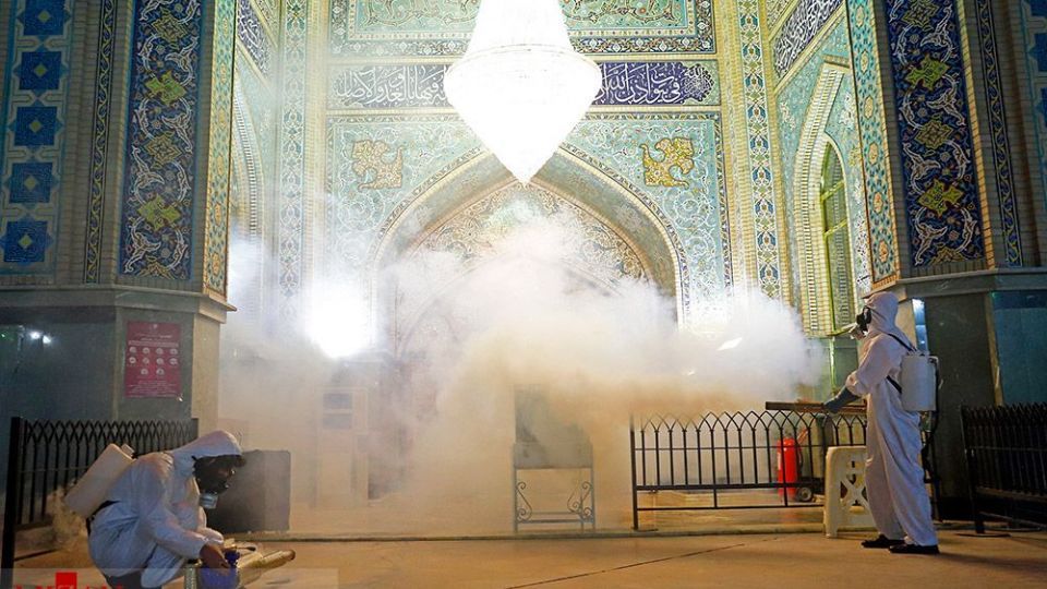 ضدعفونی حرم امامزاده صالح (ع) 