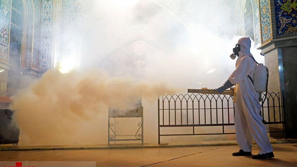 ضدعفونی حرم امامزاده صالح (ع) 