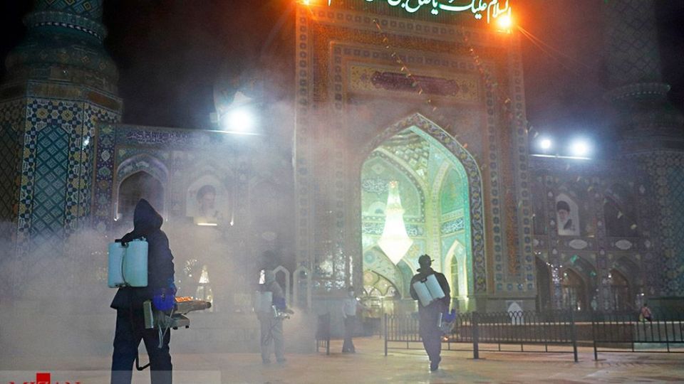 ضدعفونی حرم امامزاده صالح (ع) 