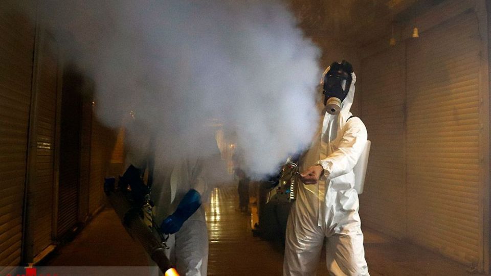 ضدعفونی حرم امامزاده صالح (ع) 