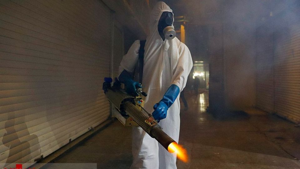 ضدعفونی حرم امامزاده صالح (ع) 