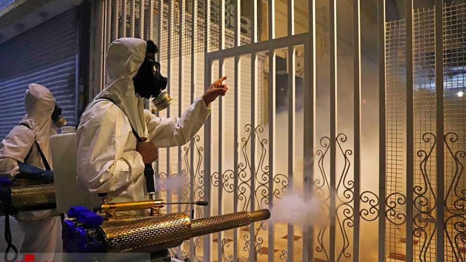 ضدعفونی حرم امامزاده صالح (ع) 