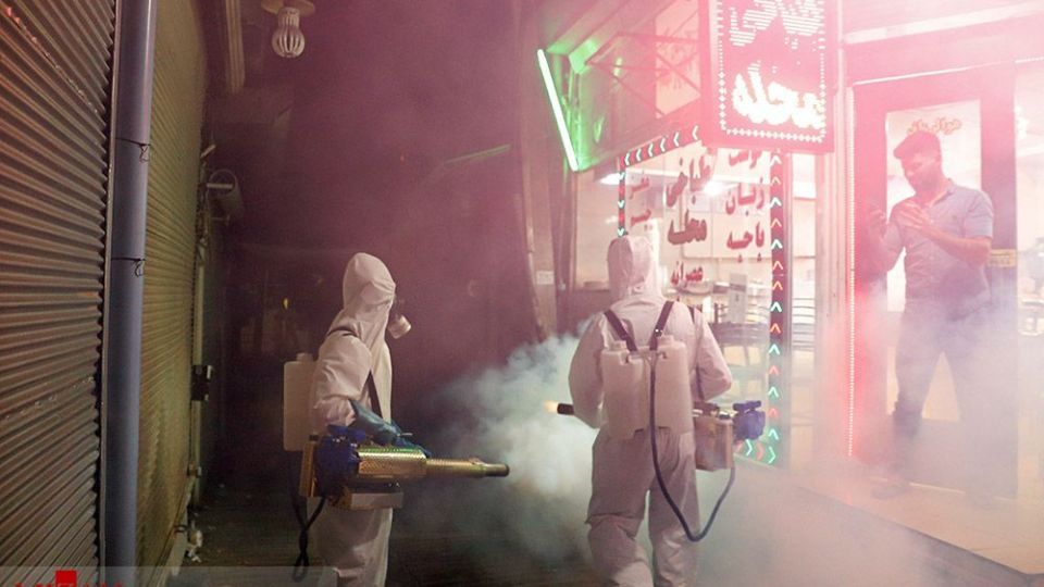 ضدعفونی حرم امامزاده صالح (ع) 