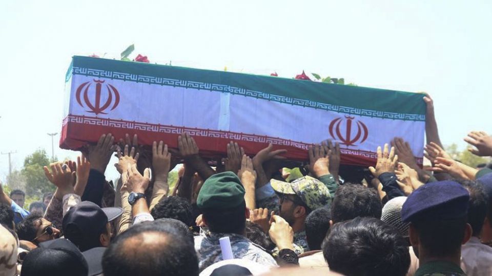 تشییع پیکر مطهر شهدای نیروی دریایی ارتش در بندر کنارک