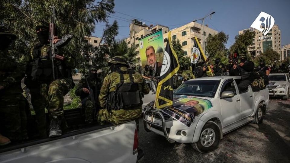 رژه نظامی «سرایا القدس» برای بزرگداشت رمضان عبدالله