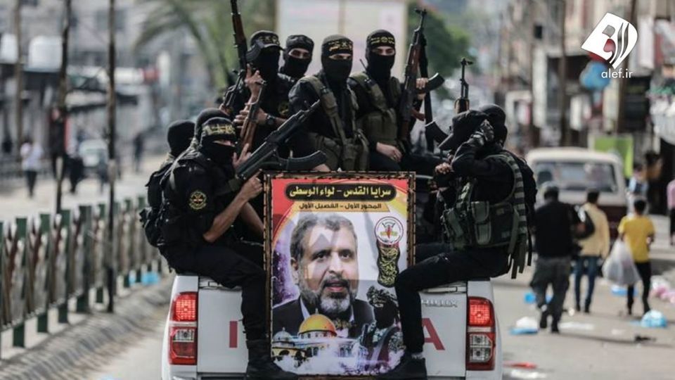 رژه نظامی «سرایا القدس» برای بزرگداشت رمضان عبدالله