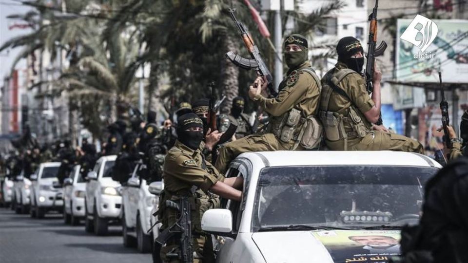 رژه نظامی «سرایا القدس» برای بزرگداشت رمضان عبدالله