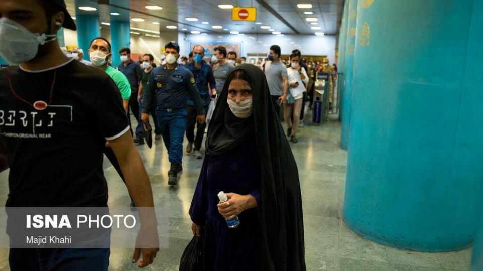 متروی تهران در روزهای «ماسک اجباری»