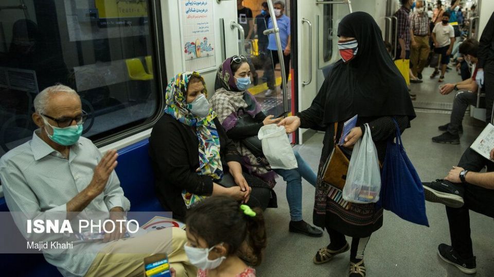 متروی تهران در روزهای «ماسک اجباری»