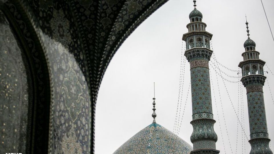 شکوه معماری اسلامی ایرانی در مسجد اعظم قم