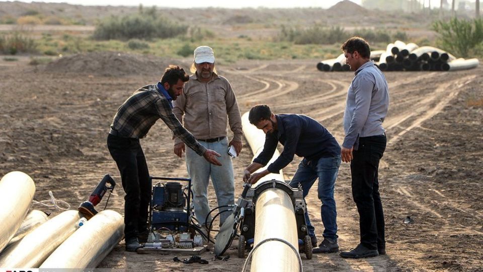 آیین کلنگ زنی فاز سوم آبرسانی به غیزانیه