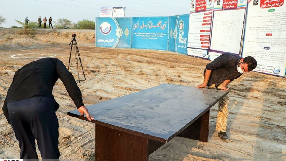 آیین کلنگ زنی فاز سوم آبرسانی به غیزانیه