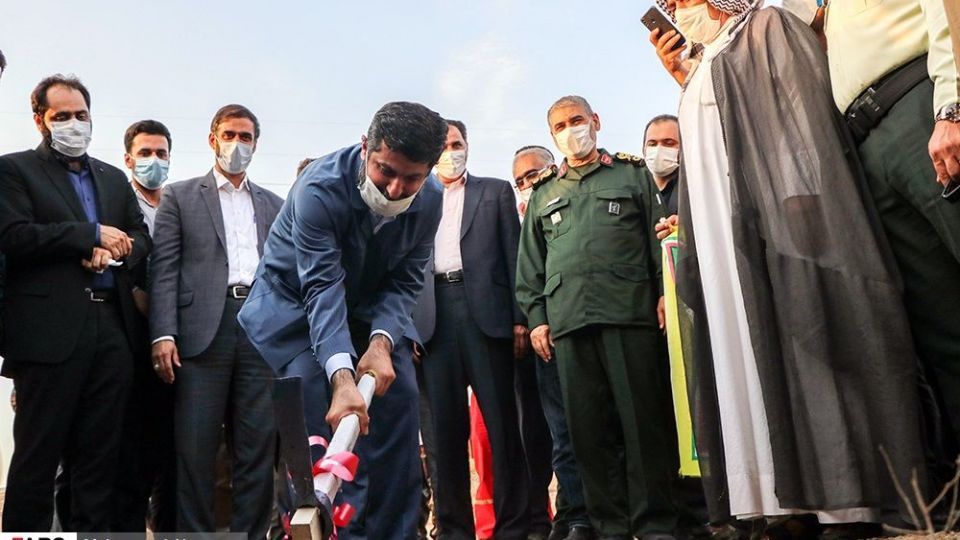 آیین کلنگ زنی فاز سوم آبرسانی به غیزانیه