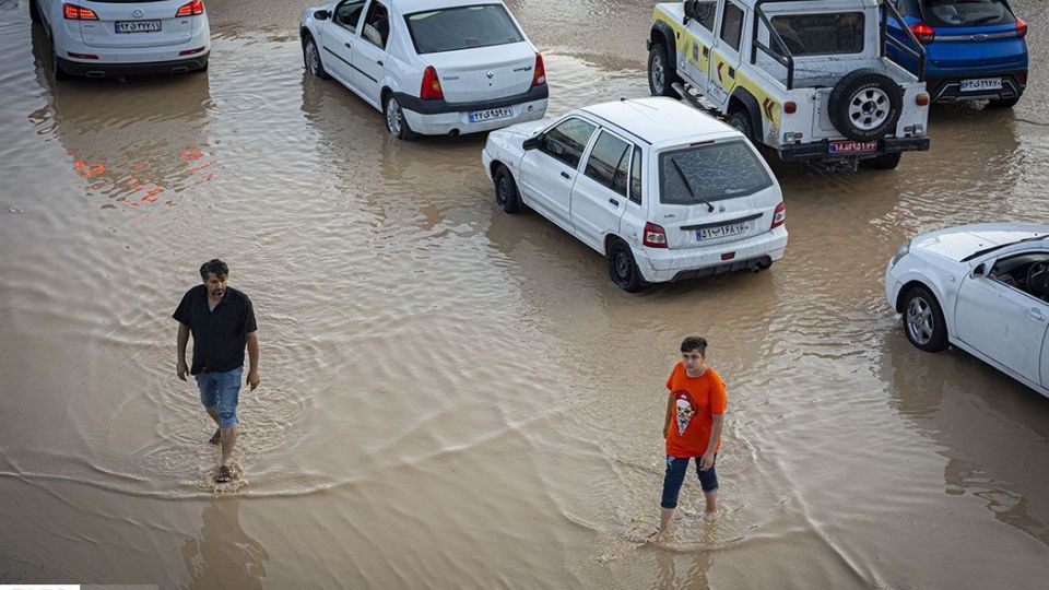 سیلاب و انسداد جاده مشهد- تهران