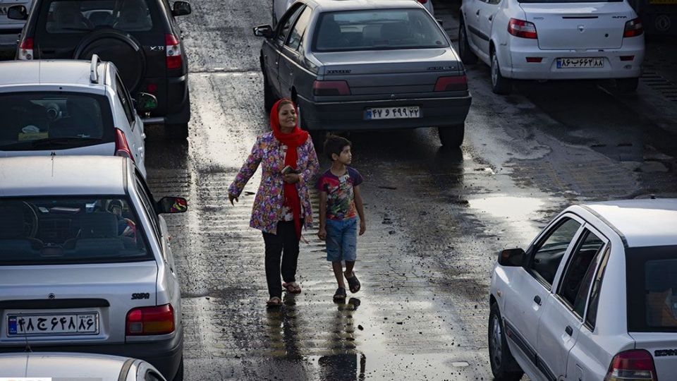 سیلاب و انسداد جاده مشهد- تهران