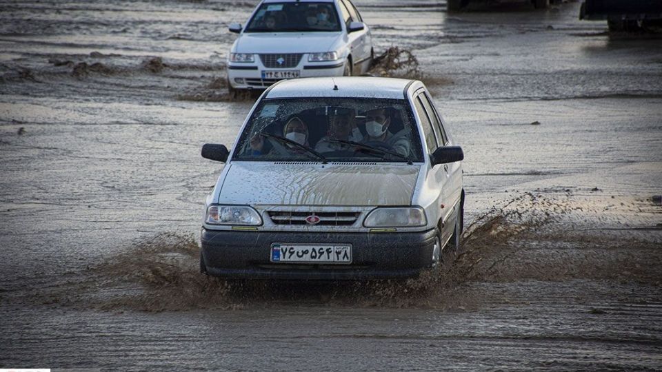 سیلاب و انسداد جاده مشهد- تهران