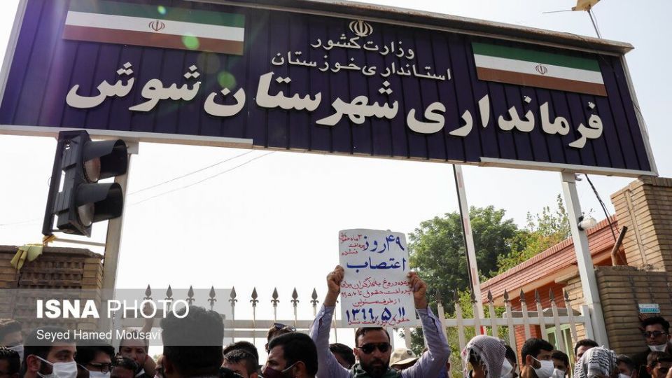 اعتراضات کارگران هفت‌تپه در حضور سه نماینده مجلس 