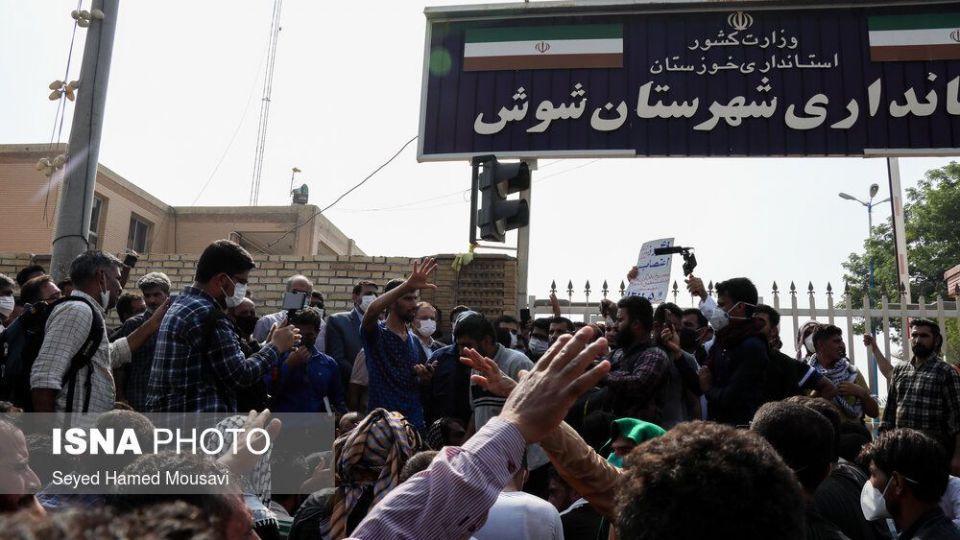 اعتراضات کارگران هفت‌تپه در حضور سه نماینده مجلس 