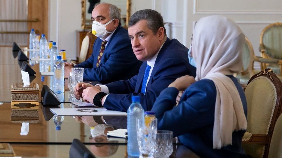 دیدار رئیس کمیته روابط خارجی دومای دولتی روسیه با وزیر امور خارجه