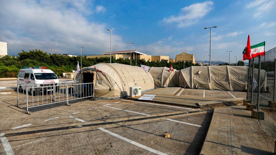 افتتاح بیمارستان صحرایی هلال‌احمر با حضور سفیر ایران در لبنان