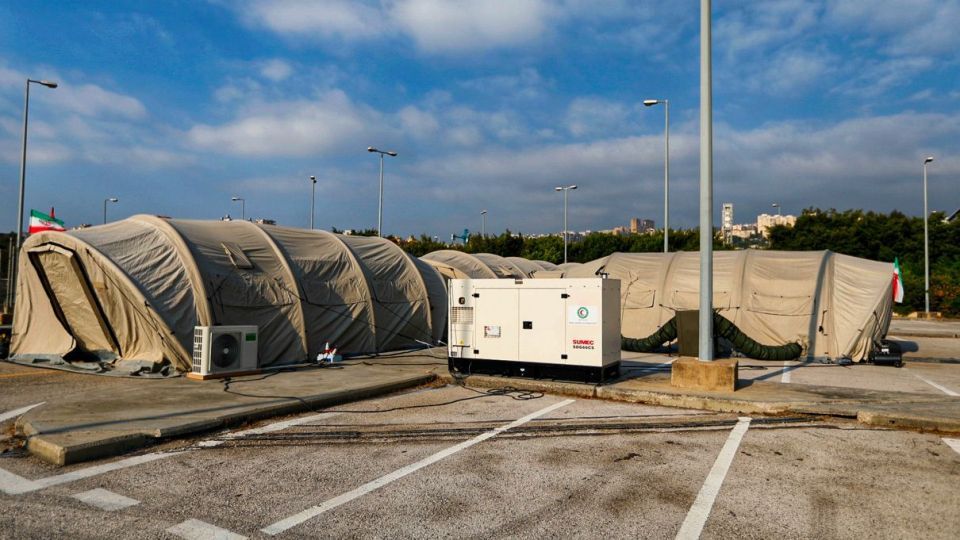 افتتاح بیمارستان صحرایی هلال‌احمر با حضور سفیر ایران در لبنان