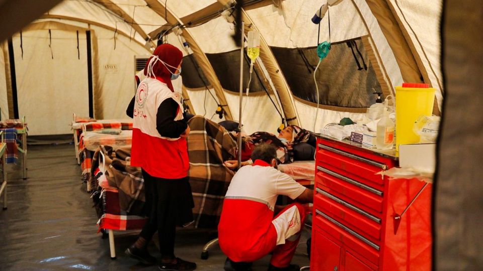 افتتاح بیمارستان صحرایی هلال‌احمر با حضور سفیر ایران در لبنان