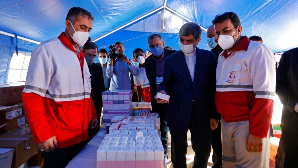 افتتاح بیمارستان صحرایی هلال‌احمر با حضور سفیر ایران در لبنان