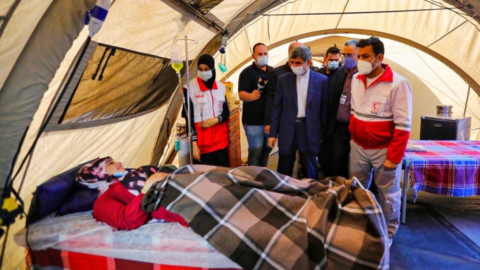 افتتاح بیمارستان صحرایی هلال‌احمر با حضور سفیر ایران در لبنان