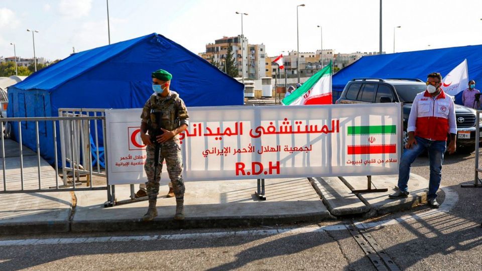 افتتاح بیمارستان صحرایی هلال‌احمر با حضور سفیر ایران در لبنان