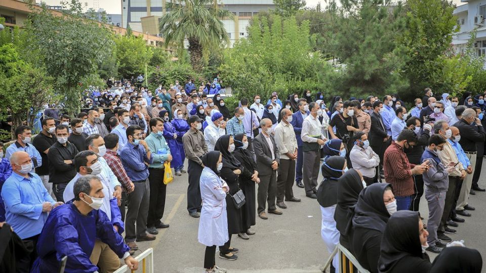 تشییع شهید مدافع سلامت «حسن نظری»