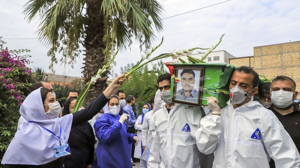 تشییع شهید مدافع سلامت «حسن نظری»