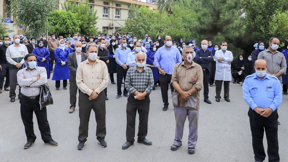 تشییع شهید مدافع سلامت «حسن نظری»