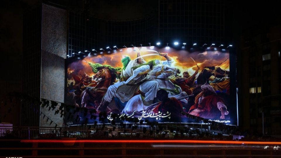 رونمایی از طرح جدید دیوارنگاره میدان ولیعصر (عج)