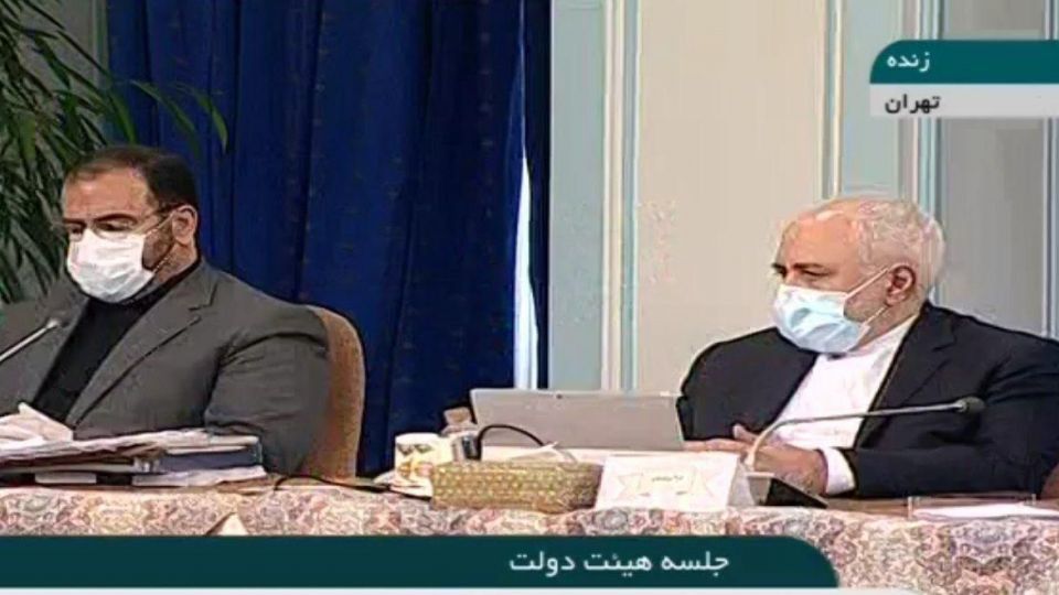 ظریف در جلسه هیات دولت