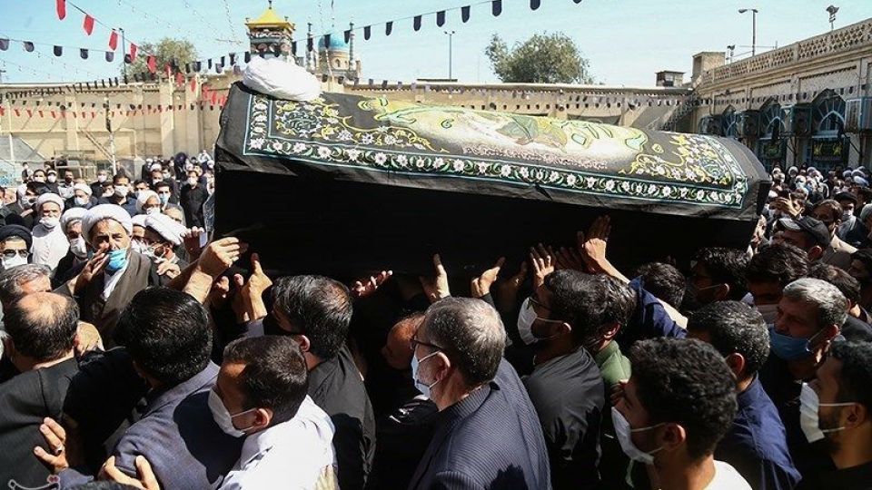 تشییع پیکر آیت‌الله صانعی در قم